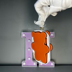 NWT Coach Glovetanned Leather Bear Coin Purse